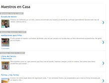Tablet Screenshot of maestrosencasa.blogspot.com