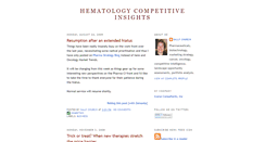 Desktop Screenshot of hematologymarketinsights.blogspot.com