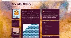 Desktop Screenshot of amyinthemorning.blogspot.com