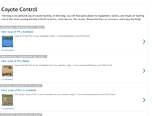 Tablet Screenshot of coyotecontrol.blogspot.com