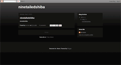 Desktop Screenshot of ninetailedshiba.blogspot.com