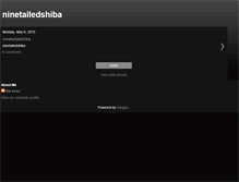 Tablet Screenshot of ninetailedshiba.blogspot.com