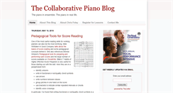 Desktop Screenshot of collaborativepiano.blogspot.com