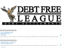 Tablet Screenshot of debt-free-league.blogspot.com