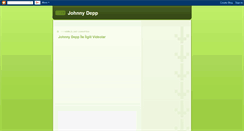 Desktop Screenshot of johnnydepp-page.blogspot.com