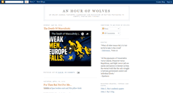 Desktop Screenshot of anhourofwolves.blogspot.com