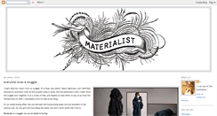 Desktop Screenshot of missmaterialist.blogspot.com