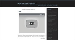 Desktop Screenshot of nocqhacerconmigo.blogspot.com