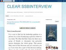 Tablet Screenshot of clearssbinterview.blogspot.com