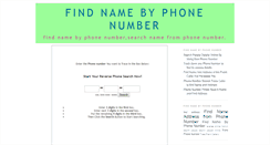 Desktop Screenshot of find-a-name-by-phone-number.blogspot.com