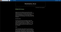 Desktop Screenshot of budidayanila.blogspot.com
