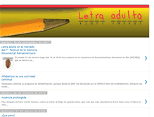 Tablet Screenshot of letra-adulta.blogspot.com