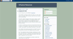Desktop Screenshot of influenceresources.blogspot.com