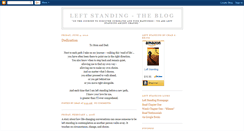 Desktop Screenshot of leftstandingbook.blogspot.com