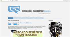 Desktop Screenshot of colectivoilustradorescanarios.blogspot.com