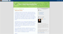 Desktop Screenshot of paulsmania.blogspot.com