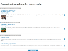 Tablet Screenshot of comunicaciondesdelosmass-media.blogspot.com