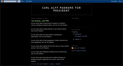 Desktop Screenshot of carlalffpadmoreforpresident.blogspot.com