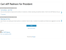 Tablet Screenshot of carlalffpadmoreforpresident.blogspot.com