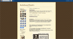 Desktop Screenshot of kadathanadrajahs.blogspot.com