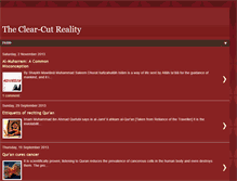 Tablet Screenshot of clear-cutreality.blogspot.com