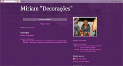 Desktop Screenshot of miriamselymesdecoracoes.blogspot.com