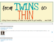 Tablet Screenshot of fromtwinstothin.blogspot.com