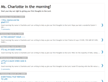 Tablet Screenshot of charlotteinthemorning.blogspot.com