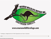 Tablet Screenshot of maroowildliferefuge.blogspot.com