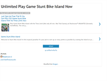 Tablet Screenshot of game-stuntbikeisland.blogspot.com