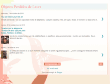 Tablet Screenshot of losobjetosperdidosdelaura.blogspot.com