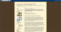 Desktop Screenshot of experiencethemississippiriver.blogspot.com