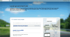 Desktop Screenshot of localgovernmentjob.blogspot.com