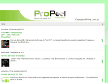 Tablet Screenshot of cbpropool.blogspot.com