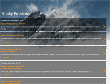 Tablet Screenshot of honkyproblems.blogspot.com