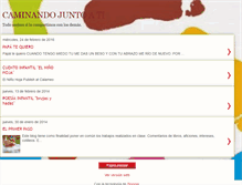 Tablet Screenshot of caminandojuntoati.blogspot.com