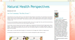 Desktop Screenshot of naturalhealthperspectives.blogspot.com