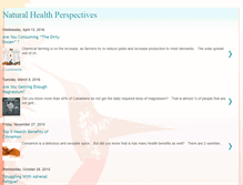 Tablet Screenshot of naturalhealthperspectives.blogspot.com