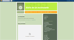 Desktop Screenshot of diariodeuninconstante.blogspot.com