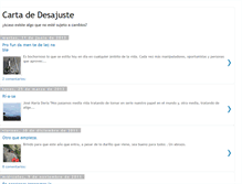 Tablet Screenshot of cartadedesajuste.blogspot.com