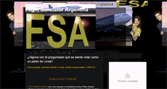 Desktop Screenshot of flightsimulatorarg.blogspot.com