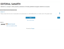 Tablet Screenshot of editorialsamarth.blogspot.com