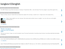 Tablet Screenshot of kongkew123english.blogspot.com