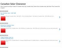 Tablet Screenshot of canadiansolarclearance.blogspot.com