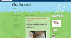 Desktop Screenshot of claudia-testet.blogspot.com