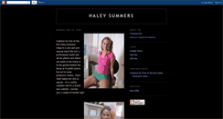 Desktop Screenshot of haleysummers.blogspot.com