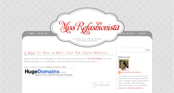 Desktop Screenshot of missrefashionista.blogspot.com