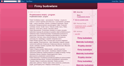 Desktop Screenshot of budowlane-firmy.blogspot.com