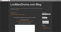 Desktop Screenshot of loumarsdrums.blogspot.com