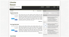 Desktop Screenshot of literaturekonomi.blogspot.com